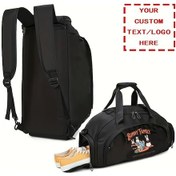 Resim Motion003 Kişiselleştirilmiş Sırt Çantası - Spor, Seyahat Ve Yoga İçin Büyük Kapasiteli Siyah Gym Bag Siyah 