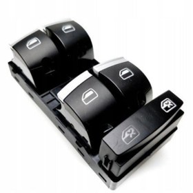 Resim Audi A3 A4 A6 Q7 2004 Sonrası Dörtlü Kromlu Cam Açma Düğmesi 