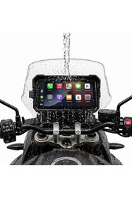 Resim GP KOMPOZİT GP VOVEL M-790 6.25” Ekran Ön Arka Kameralı Motosiklet CarPlay Multimedya Navigasyon Sistemi 