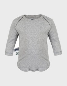 Resim Organicera U1070013 Organik Uzun Kollu Bebek Body,gri Melanj 