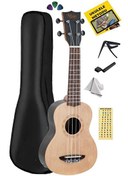 Resim Midex SPA-221 Venge Ağacı Kaliteli Soprano Ukulele Seti 