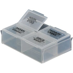 Resim 3 Adet - 4 Bölmeli Günlük Ilaç Saklama Kutusu 