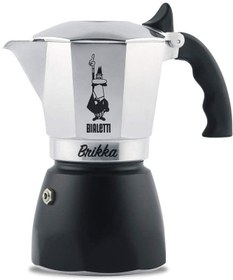Resim Bialetti Brikka Moka Pot 4 Cup Siyah 