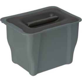 Resim Gri Çok Amaçlı Mutfak Çöp Kovası, 5 Litre, Yüksek Kalite Plastik 