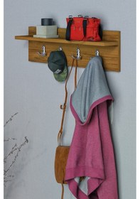 Resim Duvar Askısı Anahtarlık Raflık Mutfak Askısı Salon Askısı Ceviz 