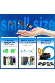 Resim carlinkit 2026 Versiyon Mini Ultra 3 Kablosuz CarPlay & Android Auto Dönüştürücü –Tak & Çalıştır 