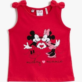Resim Kız Bebek Mickey Mouse Lisanslı Atlet Pamuklu 