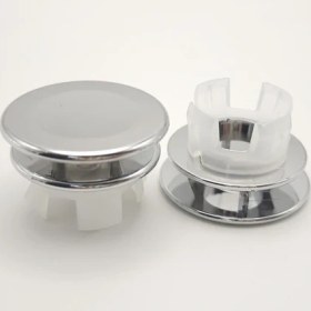 Resim Chuangyinshop Silvery 2 Adet Dayanıklı Lavabo Taşma Kapağı - Çift Halkalı Tıkanıklık Ve Su Taşmasını Önler 