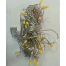 Resim 10M 100 LED Damla Uçlu LED Işık Beyaz Işık Şeffaf Kablo 