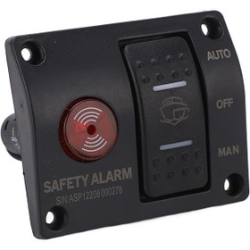 Resim Sintine Pompası Kontrol Paneli. Alarmlı. Seaflo. 24V 