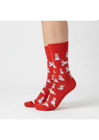 Resim Gost Liria Rabbit Socks Desenli Unisex Soket Çorap Kırmızı 