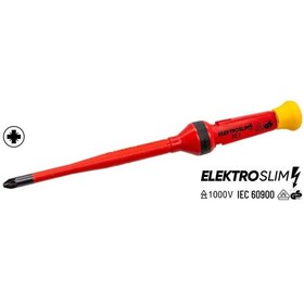 Resim İzeltaş 14000005341 1000 V PZ2 6 x 100 Elektro Slim Yıldız Tornavida 