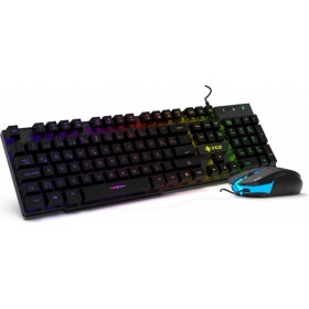 Resim Inca IKG-448 Rainbow Efect Mekanik Hisli Klavye & Mouse Set 
