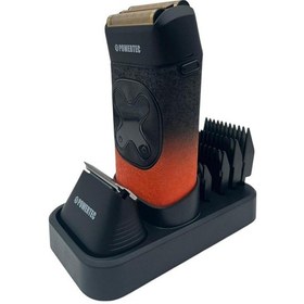 Resim Powertec Tr-700 2'si 1 Arada 4 Taraklı Dijital Ekranlı 9000 Rpm Günlük Sakal Ve Saç Tıraş Makinesi 