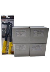 Resim Örümcek Papatya Perçin 4,8x20mm 1000 Adet 4 Kutu 4x250 Meşem Perçin Tabancası Hediye 