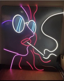 Resim Kadın Görsel Neon Led Renkli 