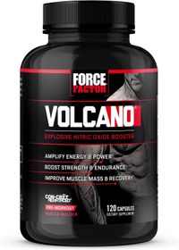 Resim Force Factor Volcano PreWorkout Nitric Oxide Booster for Men with Creatine and L-Citrulline Pump 120 Capsules 