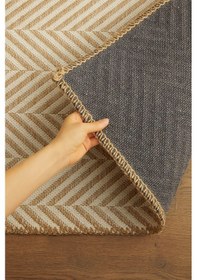 Resim Ocean Home Textile Ekru Renk Balıksırtı Jüt Paspas 50 x 70 CM 