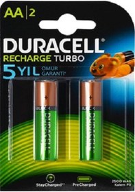 Resim Duracell Şarjlı Kalem Pil Aa 2500 Mah 1,2 V 2 Li 