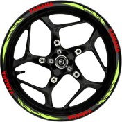 Resim Yamaha Kırmızı Yazılı Neon(Fıstık Yeşili) Pençe Şeritli 
