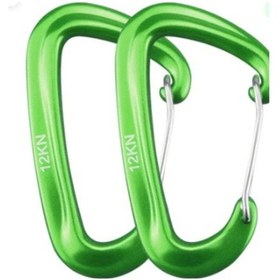 Resim Prestigegoods Hafif Ve Dayanıklı Alüminyum D-karabina 2'li Paket - 12kn Yük Kapasitesi 