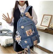 Resim Luckydog Okul Çantası Kadın Lise Öğrencisi Ortaokul Öğrencisi Sırt Çantası Sevimli Kız Kalp İlkokul Öğrencisi Pembe +inek Diğer 