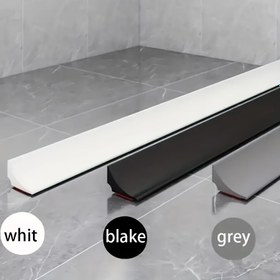 Resim 1 Katlanabilir Kendinden Yapışkanlı Lavabo Su Geçirmez Şerit, Tezgah Sıçrama Koruyucu, Islak-Kuru Ayırıcı Duş Eşik Koruyucusu, Lavabolar ve Ocaklar için Su Kenarı Koruma Şeridi 