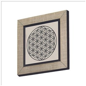 Resim Yaşam Çiçeği Deseni Baskılı Mdf Magnet 7x7 424 