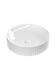 Resim Siena 43 CM Tezgah Üstü Oval Lavabo Beyaz 