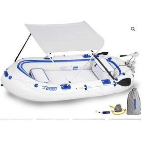 Resim Reyo Bot Tekne Kayık Kano İçin Güneşlik Tente Aks Aralığı 130 Cm. Beyaz 