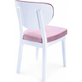 Resim Boston Sandalye - Babyface Lila - Beyaz Gürgen İskelet 