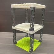 Resim MOC Askeri Yapı Blokları Aksesuarları - Tren, Kamyon ve Araba Taban Plakası Tutucu 2x2x10mm, ABS Malzeme, Karışık Renk, 58827 ve 95347 Sütunları ile Uyumlu, Şehir, Yedek Parçalar 