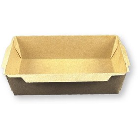 Resim Home 300 Adet Kapaklı Kraft Yemek Kabı Lunch Box 1200ML 