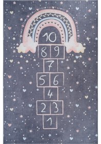 Resim Sare By Seksek Gri Bebek Çocuk Genç Odası Halısı Bebek Çocuk Genç Odası Halısı 