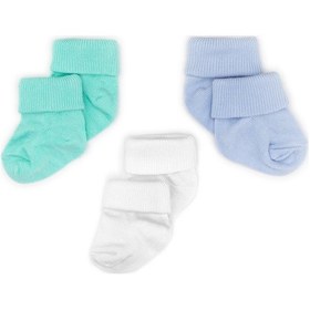 Resim Novibaby 3'lü Bambu Yenidoğan Bebek Çorabı I Fresh I 0-6 ay "Karışık Renkli" 