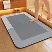 Resim 1 Adet Süper Emici Banyo Paspası - Hızlı Kuruyan Kaymaz Yumuşak Rahat Zemin Matı, Banyo Duş Odası Çamaşırhane Oturma Odası Mutfak Girişi için, Karavan Banyo Aksesuarları 