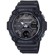 Resim Casio Aeq-120w-1bvdf Quartz Silikon Siyah 10 Atm 52 Mm Erkek Kol Saati Siyah 