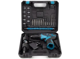 Resim Dawreek Setli Vidalama MK12 12 V Darbeli Şarjlı Li-on Akü ile Yüksek Tork Gücü ve Uç Seti 