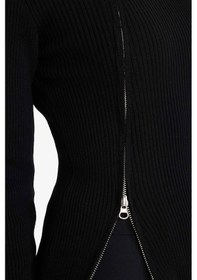 Resim Defacto Slim Fit Dar Kesim Hırka G9075ax25wnbk81 Siyah-bk81 