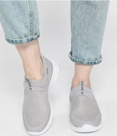 Resim Kadın Erkek Unisex Ortopedik Bağcıksız Nefes Alabilen Hafif Yürüyüş Sneaker Spor Ayakkabı 38 6038 
