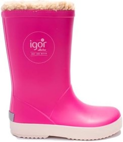 Resim İgor W10207 Splash Nautico Borreguito Fuşya Ortopedik Kürklü Kız Çocuk Yağmur Çizme 