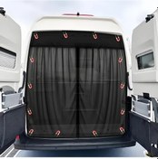 Resim Challenger Siyah 210x165cm Kamp Arabası Böcek Teli Manyetik Kenarlı Karavan Kamyon Sinek Ağı 