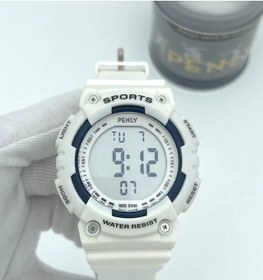 Resim Penly Dijital Kol Saati 349 Model Beyaz +4 Renk Kronometre-alarmlı 5atm Su Geçirmez 