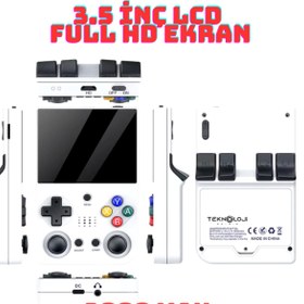 Resim Laraheiser El Atarisi 3.5 Hd Ekran Gamepad Nostalji Oyun Atari PSP/PS1/Fıfa Gta Mario 10.000 Games Oyun Konsolu 