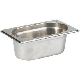 Resim Natsan Paslanmaz Çelik Gastronom/gastronorm Küvet Gn 1/9-65 (17,6 X 10,8 X 6,5 CM) 