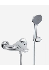 Resim İtalyan Webert-aria Tek Kollu Duş Bataryasi -spi Ral Hortum-elduşu Dahi L Krom 