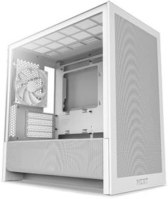 Resim NZXT H3 Flow Micro-ATX PC Kasası, Optimize Edilmiş Hava Akışı, 1x 120mm Arka Fan Dahil, Tam Boyutlu GPU Desteği, 280mm Ön ve 240mm Üst Radyatör, Back-Connect Anakart Uyumluluğu, Beyaz 