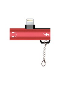 Resim Ally Lightning to 3.5 MM Dönüştürücü Adaptör Kırmızı 