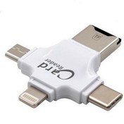 Resim Mobitell İphone Micro Usb Type-C Tf Kart Okuyucu Reader 