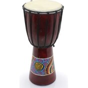 Resim Batikli Ahşap Darbuka 30 cm 